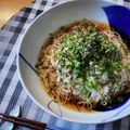 kazunaring's cooksnap of when they made 梅オクラとろろのぶっかけそうめん.