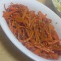 にいにい90's cooksnap of when they made 丸ごと一本使い切り！人参きんぴら.