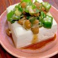 ルぴあ's cooksnap of when they made 切って混ぜるだけ！オクラと薬味の納豆冷奴.