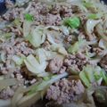 Ｍぱん's cooksnap of when they made 挽肉とキャベツ、もやしの甘辛味噌炒め♡.