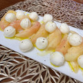 U_Uumi☆'s cooksnap of when they made 超〜簡単！ざっくり切りの桃のカプレーゼ.