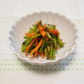 バカリャウ's cooksnap of when they made モロヘイヤの茎のスパイシーきんぴら.