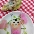 みっちゃん❇️68's cooksnap of when they made キャラ弁＊おくるみの中の赤ちゃん.