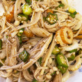 かれこちゃん's cooksnap of when they made オクラとえのきとちくわの海苔サラダ.