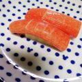chako106HM's cooksnap of when they made カニカマ＆チーズ ★回転寿司のマグロ風？.