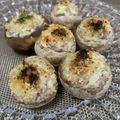 kyaoc's cooksnap of when they made ワインのお供に♪スタッフドマッシュルーム.
