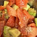 GOGO料理人's cooksnap of when they made アボカドサーモン.