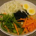 KitMihana's cooksnap of when they made 食べるラー油で辛うま★豆乳入りサラダ麺.