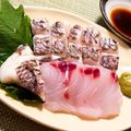ぴ〜すけ✿'s cooksnap of when they made 桜鯛の炙り昆布締め.