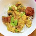 あいママ's cooksnap of when they made 子供にも食べやすい　うなぎの卵とじ丼.