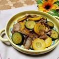 クックI7I5L1☆'s cooksnap of when they made 夏野菜☆ズッキーニと豚肉炒め.