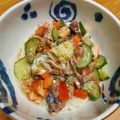 pnkdiamond's cooksnap of when they made 超速！鯖缶とトマトのぶっかけそうめん.