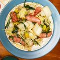 machinachi's cooksnap of when they made スパイシー★ウインナーと白菜のカレー炒め.