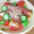 えりこ82☆'s cooksnap of when they made もう１品にオクラとプチトマトのポン酢和え.