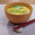 Yukiまむ's cooksnap of when they made キャベツ・じゃが芋の味噌汁♪.