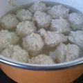 なちょい's cooksnap of when they made 鶏挽肉の“ゆで団子”！.