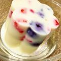 3110さゆ's cooksnap of when they made 材料4つ★冷凍ミックスベリーの牛乳かん.