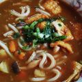 ☆結★'s cooksnap of when they made 夏野菜カレーうどん.