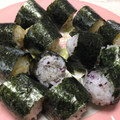 明日の風☆'s cooksnap of when they made 幼児食 簡単のり巻きdeお花♪.