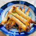 キュウ0815's cooksnap of when they made 【簡単】揚げない春巻き(ハムチーズ).