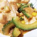 pianon☆'s cooksnap of when they made ゴーヤと鶏の味噌＆にんにく炒め.