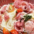 しましまもっぷ's cooksnap of when they made 生ハムとトマトの冷製パスタ.