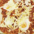 こむぎ☆しずく's cooksnap of when they made レンジで簡単！おとし卵ミートソースドリア.