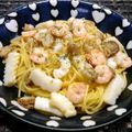 ゆうかりおん's cooksnap of when they made 簡単！コクたっぷりのシーフードパスタ！.