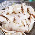 hozunyam's cooksnap of when they made 鶏むね蒸し肉のねぎ塩和え！辛いバージョン.