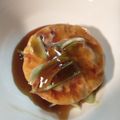 日高博美's cooksnap of when they made 簡単！豆腐とえびの茶巾蒸し.