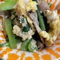 くぅちょこらんたん's cooksnap of when they made 舞茸&小松菜&卵のソテー.