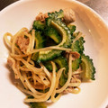 のえもゆ's cooksnap of when they made 簡単メイン☆豚こまとゴーヤもやし和風炒め.