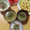 よちりん's cooksnap of when they made 白菜のお味噌汁にとろろ昆布いれちゃおっ♪.