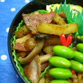 ニャンた's cooksnap of when they made ✿冷凍ポテトとしめじの❀焼肉のタレ✿炒め.