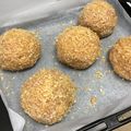 葉月優希's cooksnap of when they made 揚げないスコッチエッグ、とろ〜り半熟.