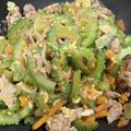 あいころ♪☆'s cooksnap of when they made 簡単☆めんつゆと豚肉でゴーヤチャンプル♡.