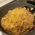 クックURCJDY☆'s cooksnap of when they made 豚キムチ焼きうどん.