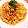 ☆ゆりマヨ♪'s cooksnap of when they made トマトとケチャップでシーフードパスタ.