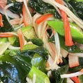 yuukaokd's cooksnap of when they made 夏にさっぱり☆オクラわかめカニカマ酢の物.