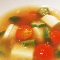 クックHVIXSQ☆'s cooksnap of when they made オクラとトマトと豆腐のスープ.