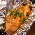 chimitan's cooksnap of when they made 塩鮭ときのこのバタぽんホイル焼き.