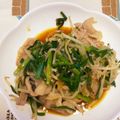 はっぴーゆりもん＊'s cooksnap of when they made もやしとニラのピリ辛スタミナ炒め.