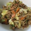 さおりん@料理特訓中's cooksnap of when they made 挽肉とキャベツ、もやしの甘辛味噌炒め♡.
