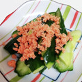 山原水鳥's cooksnap of when they made ２分で完成！たたききゅうり鮭フレークのせ.