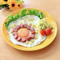 runa10's cooksnap of when they made 白身好きの皆さんおっきな目玉焼きいかが♡.