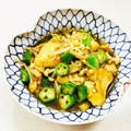 あっこ姉's cooksnap of when they made オクラとエノキでとろ～り鶏むね肉炒め.