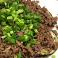 菜つ実☆ミ's cooksnap of when they made 食欲そそる！丸ナスの肉味噌のせ.