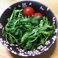 はっち～♪'s cooksnap of when they made *春菊とオリーブオイル*.