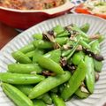 Superlittleboo's cooksnap of when they made スナップえんどうのガーリック焼き.