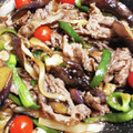 ブランシュkuu's cooksnap of when they made 焼肉のたれで簡単♪牛肉となすの炒め物.